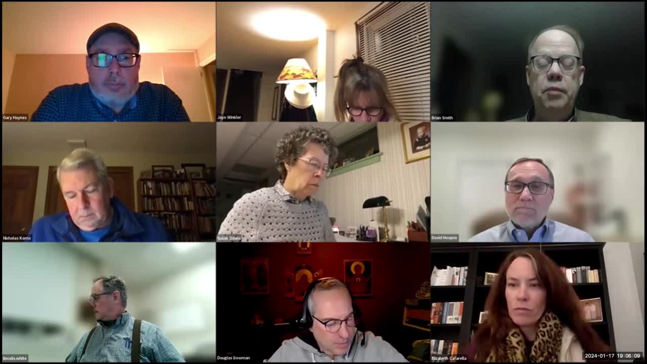 Zoning Board of Appeals 1/17/2024